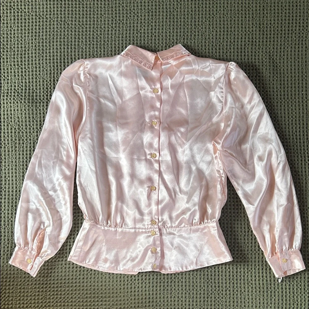 NICOLA Blush Pink Embroidered Blouse - Picture 5 of 6